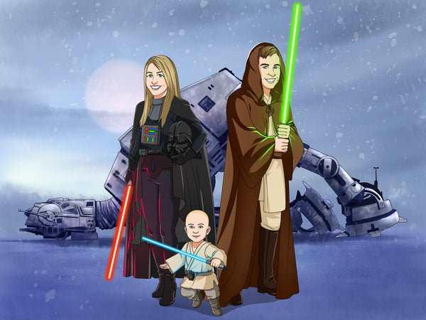 Best Star Wars Gifts for Dad — Custom Portraits He'll Love