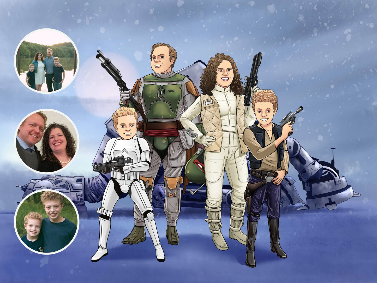 Custom Jedi Portrait — Personalized Star Wars Mother's Day Gift | MakeMeJedi