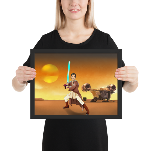 Custom Make Me Jedi Portrait + Framed Poster