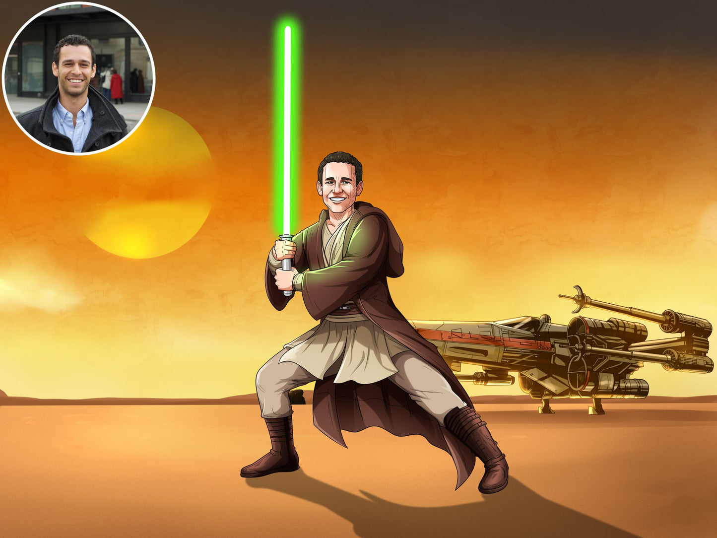 Make Me Jedi Digital Portrait