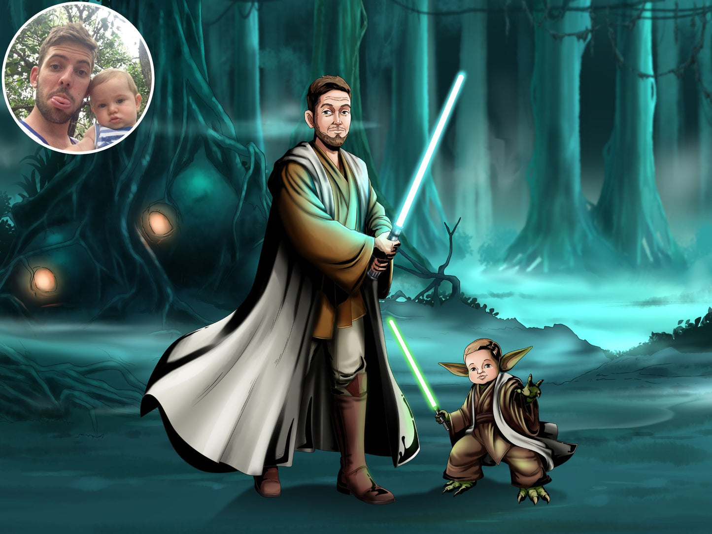 Make Me Jedi Digital Portrait