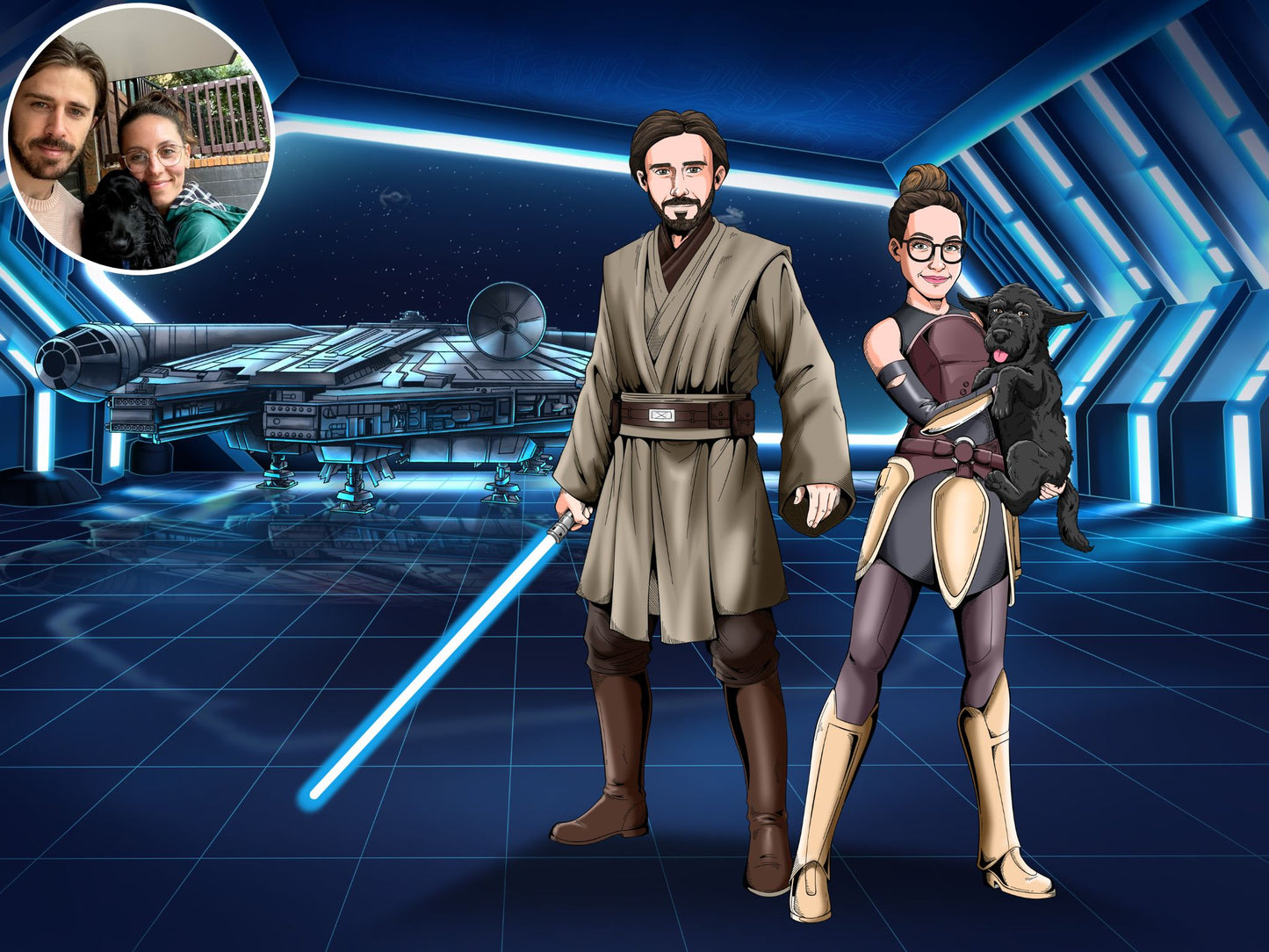 Make Me Jedi Digital Portrait