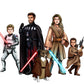 Custom Star Wars-style Jedi portrait of a large group — hand-drawn illustration with multiple people holding lightsabers