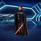 Custom Star Wars-style Jedi portrait of one person — hand-drawn illustration in Jedi robes with lightsaber