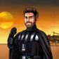Custom Star Wars-style Jedi portrait of one person — hand-drawn illustration in Jedi robes with lightsaber
