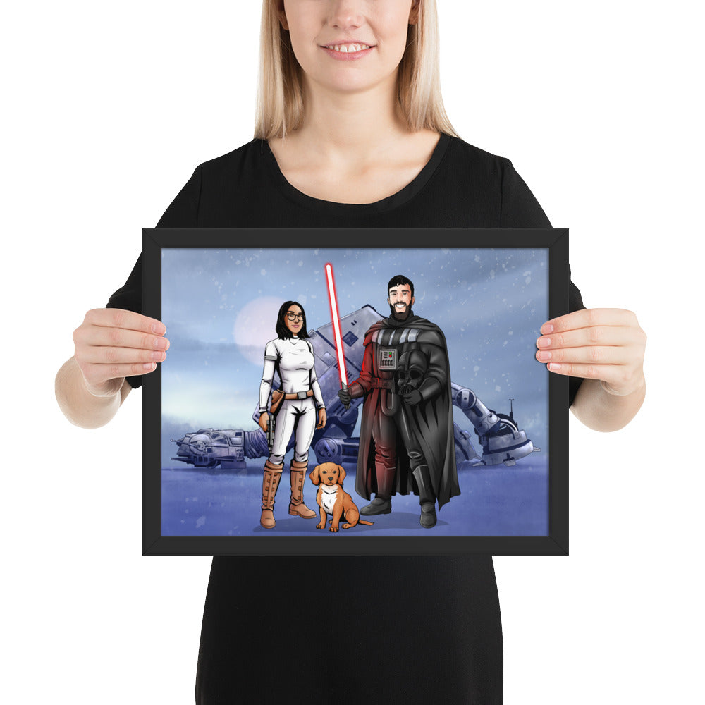 Custom Make Me Jedi Portrait + Framed Poster