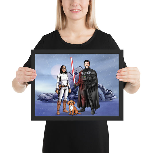 Custom Make Me Jedi Portrait + Framed Poster